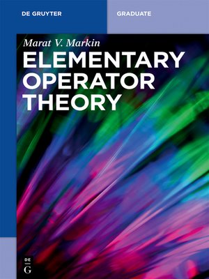 cover image of Elementary Operator Theory